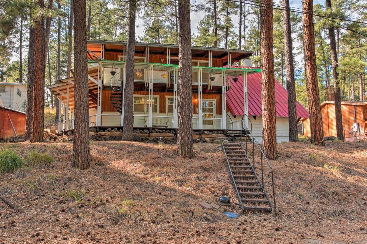 Ruidoso Cabin With Forest Views And Covered Porch Exterior foto